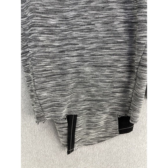 Urban Black Women's Cardigan Open Front Hooded Long Sleeve Marled Sweater - Picture 4 of 13